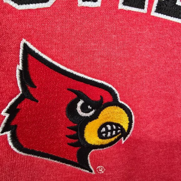 Louisville Cardinals Men's Captivating Pullover Sweatshirt Red Sz 2XL NWT - Picture 2 of 8